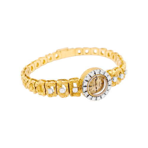 Montre Montre de dame Omega vintage, deux ors, diamants. 58 Facettes 34660