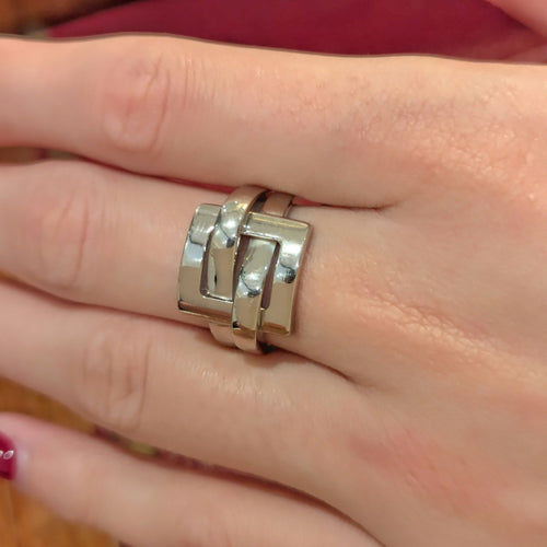 Bague 53 Bague Boucheron – Collection "Déchaînée" en or blanc 58 Facettes 33377