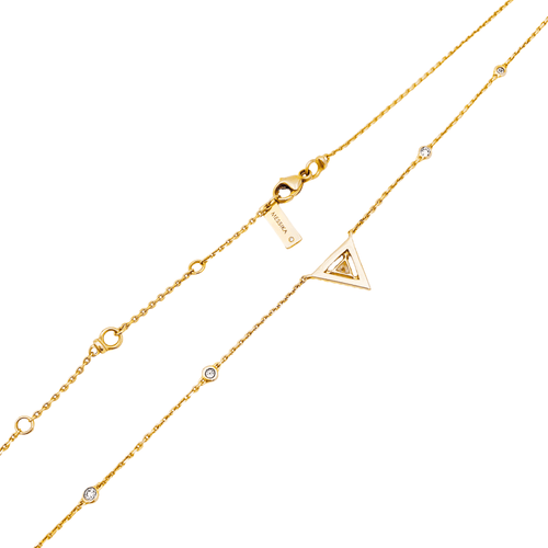 Collier Collier Messika, "Théa", or rose et diamants. 58 Facettes 35299