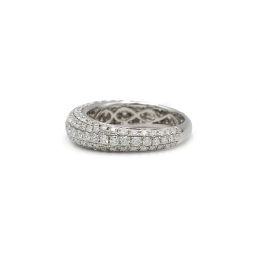 Bague 53 Bague pavage Diamants 58 Facettes 240126R