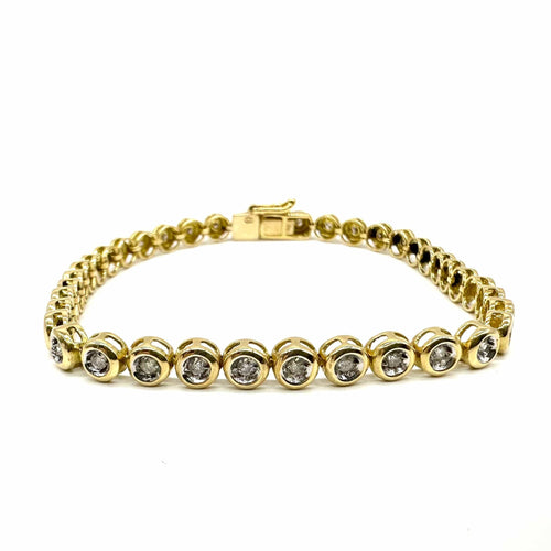 Bracelet Bracelet or jaune et diamants 58 Facettes Z15B51671