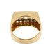 Ring 61 Rectangular ring with diamonds 58 Facettes 33643