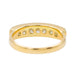 Bague 52 Bague Demi alliance Or jaune Diamant 58 Facettes 3118592CN