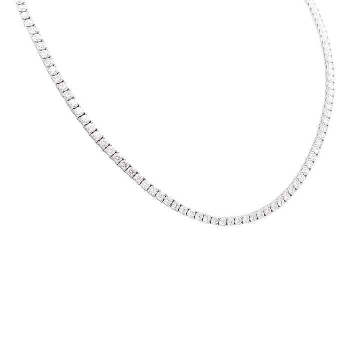 Collier Collier rivière diamants en or blanc. 58 Facettes 33964