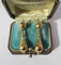 Boucles d'oreilles Boucles d’oreilles dormeuses pendantes deux ors XIXe 58 Facettes