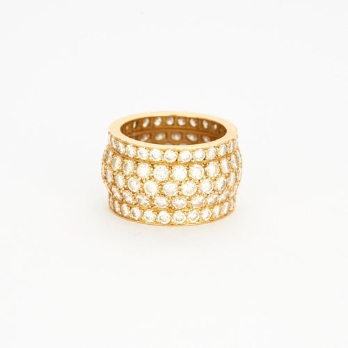 Bague 50 CARTIER - NIGERIA - Bague or jaune pavée de diamants 58 Facettes