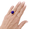 Bague 51 Bague or jaune et cabochon de lapis-lazuli. 58 Facettes 34694