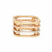 Bague 52 Bague trois ors Square Gate 58 Facettes G13697