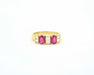 Bague Bague rubis et diamants en or jaune 58 Facettes