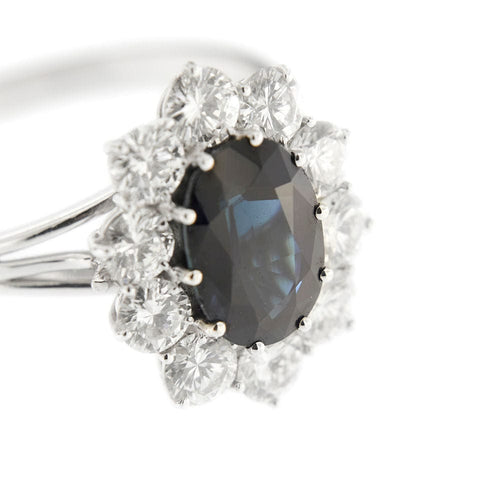 Bague 62 Bague Marguerite saphir et diamants 58 Facettes 29746