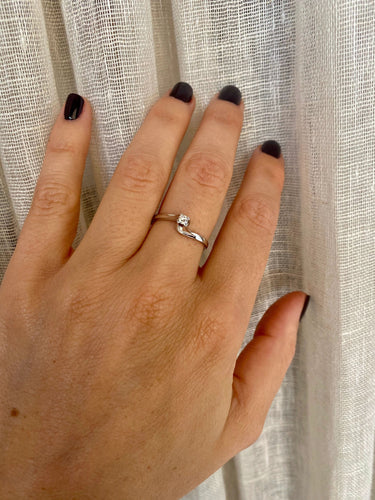 Bague 57 Bague solitaire Diamant 58 Facettes