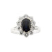 Ring Ring with sapphire and diamonds 58 Facettes 29746