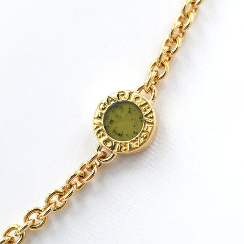 Collier BULGARI - Collier Bulgari en or jaune avec jade, corail et lapis 58 Facettes