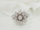 Bague 54 Bague Fleur en or blanc et diamants 58 Facettes 33233