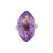 Bague 53 Bague améthyste 17,50 ct or rose marquise cocktail 58 Facettes G13498