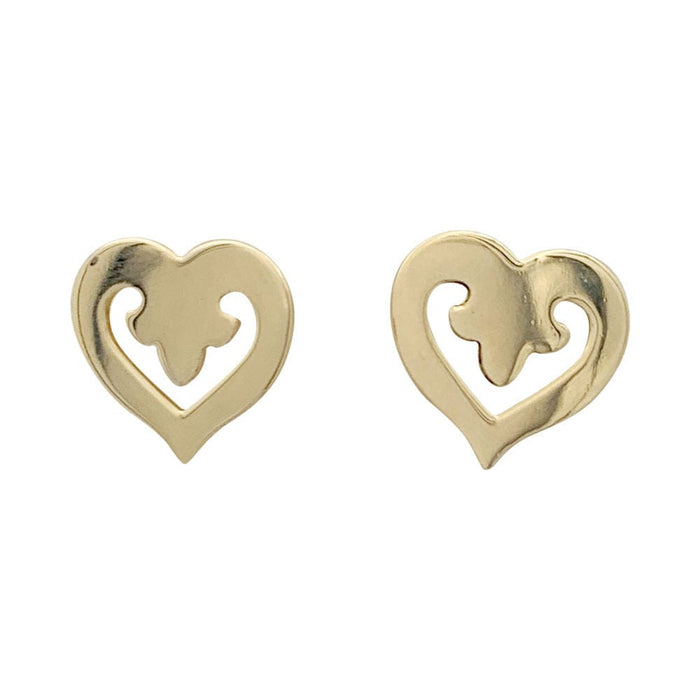 Boucles d'oreilles Boucles d'oreilles O.J. Perrin "Coeur Légende" or jaune. 58 Facettes 33811