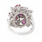 Bague 52 Bague Fleur Or blanc Rubis, Diamant 58 Facettes 3263779CN