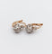 Boucles d'oreilles Dormeuses antique or rose 18k diamants tailles ancienne 0.30 carat (circa 1890) 58 Facettes A06163
