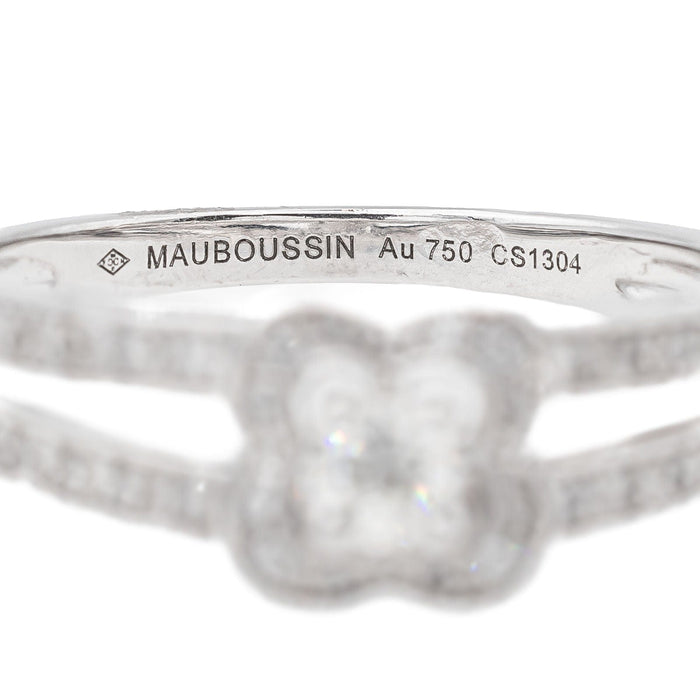 Bague 50 Mauboussin Bague Solitaire Or blanc Diamant 58 Facettes 3128879CN