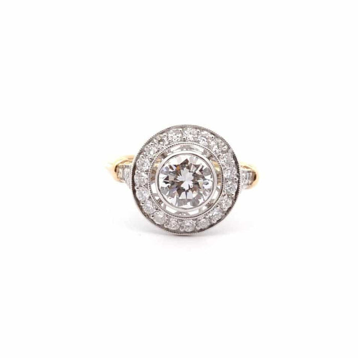 Bague vintage diamant 1,18cts D/VS2 58 Facettes 26473-26333