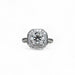 Ring 52 White gold diamond solitaire ring 1,71 carat 58 Facettes