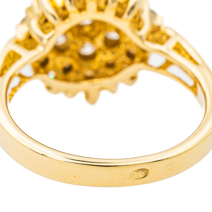 Bague Pompadour Or jaune Diamant