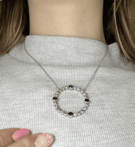 Pendentif Pendente Diamanti e Zaffiri, Anni '40 58 Facettes