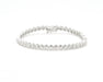 Bracelet Bracciale tennis in oro bianco Ct 2,30 58 Facettes