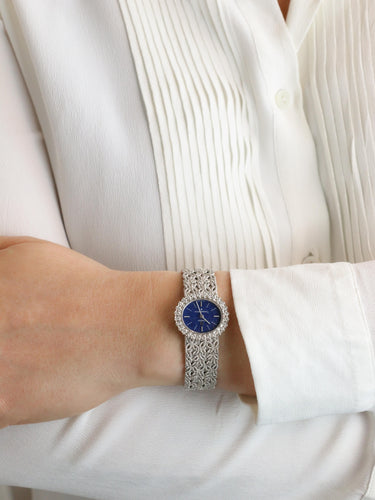 Montre OMEGA Constellation - Montre or blanc diamants lapis-lazuli 58 Facettes 1153.3