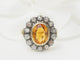 Bague 52.5 Bague ancienne en or jaune, topaze et diamants 58 Facettes 33282