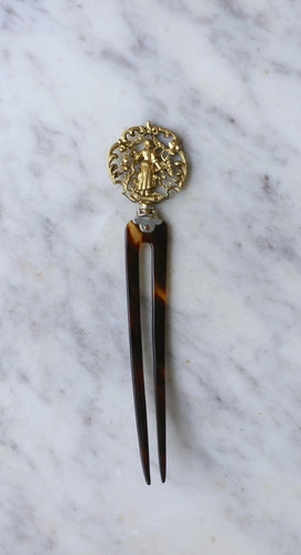 Accessoire Boucheron Peigne Ancien Vermeil sur Ecaille 58 Facettes