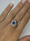 Bague 55 Bague marguerite or blanc saphir 1,62 ct et diamants 1,30 ct 58 Facettes 00081701