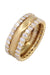 Bague 57 Alliance or jaune diamants 58 Facettes 091361