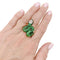 Bague 56 Bague Serpent, or blanc, or noirci, tsavorites et diamants. 58 Facettes 34881