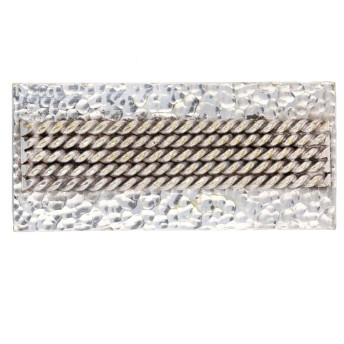 Broche en argent rectangulaire