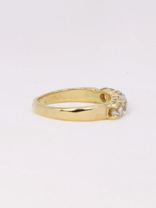 Bague 52 Bague or jaune diamants 58 Facettes J385