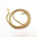 Necklace Palm tree mesh necklace Yellow gold 58 Facettes