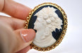 Broche Broche Française Camée 58 Facettes