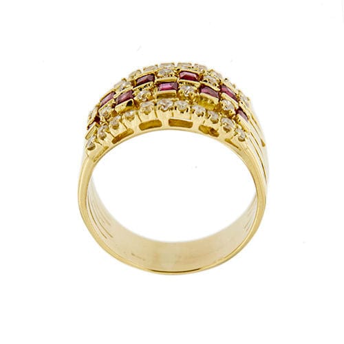 Bague 62 Bague avec rubis et diamants 58 Facettes 37409