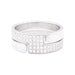 Bague 56 Bague Dinh Van "Seventies" or blanc, diamants. 58 Facettes 33921