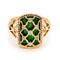Bague 61 Bague treillis en or jaune, diamants et émail 58 Facettes E9D02CAC82424A9E93FB62EBBFAA7096