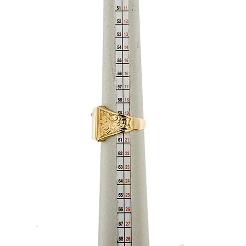 Bague Bague pour homme en or jaune avec rubis 58 Facettes 36431