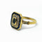 Bague 53 Bague Octogonale en or jaune, saphir et diamants 58 Facettes