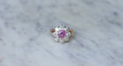 Bague 58 Bague Marguerite Saphir Rose et Diamants 58 Facettes