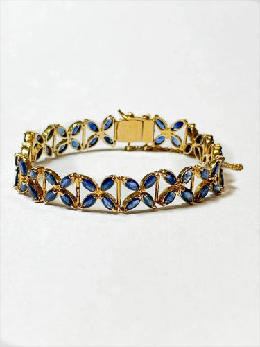 Bracelet Bracelet rosaces de saphirs 58 Facettes REF23112-134