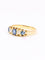 Bague 46 Bague jarretière or jaune saphirs diamants taille rose 58 Facettes 1181.4