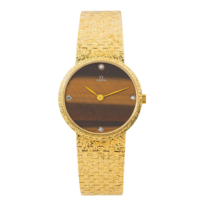 Montre Omega Montre Or jaune oeil de tigre 58 Facettes 3262001CN