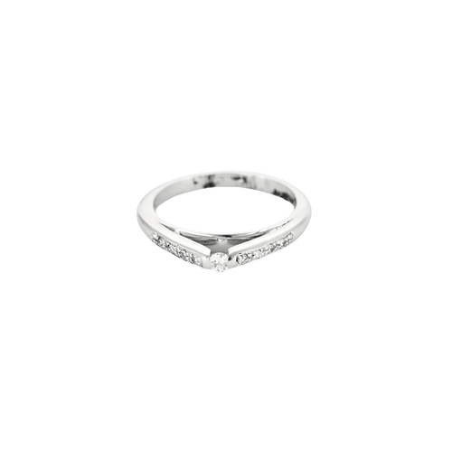 Bague 59 BAGUE SOLITAIRE OR & DIAMANT. 58 Facettes BO/240010 RIV