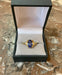 Bague 58 Bague Saphir 3.20 Cts Diamants Or Jaune 58 Facettes BSA90