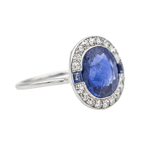 Bague Bague Platine Saphir 58 Facettes 3672192CN